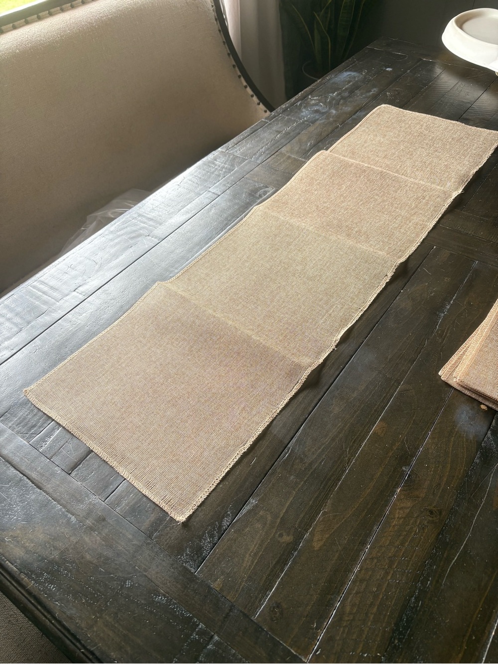 Burlap Table Runner - Picture 2 of 8